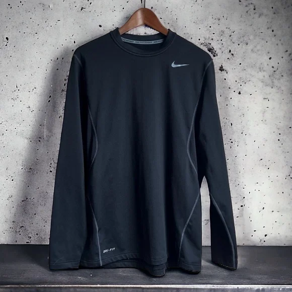 Nike Shirts Nike Mens Pro Combat Fitted Long Sleeve Training